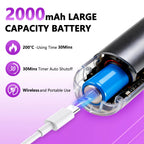 Cordless Hair Straightener Brush 3 Temperature Electric Negative Ions Ceramic Anti-Scald Heated Comb Hair Styling Tools