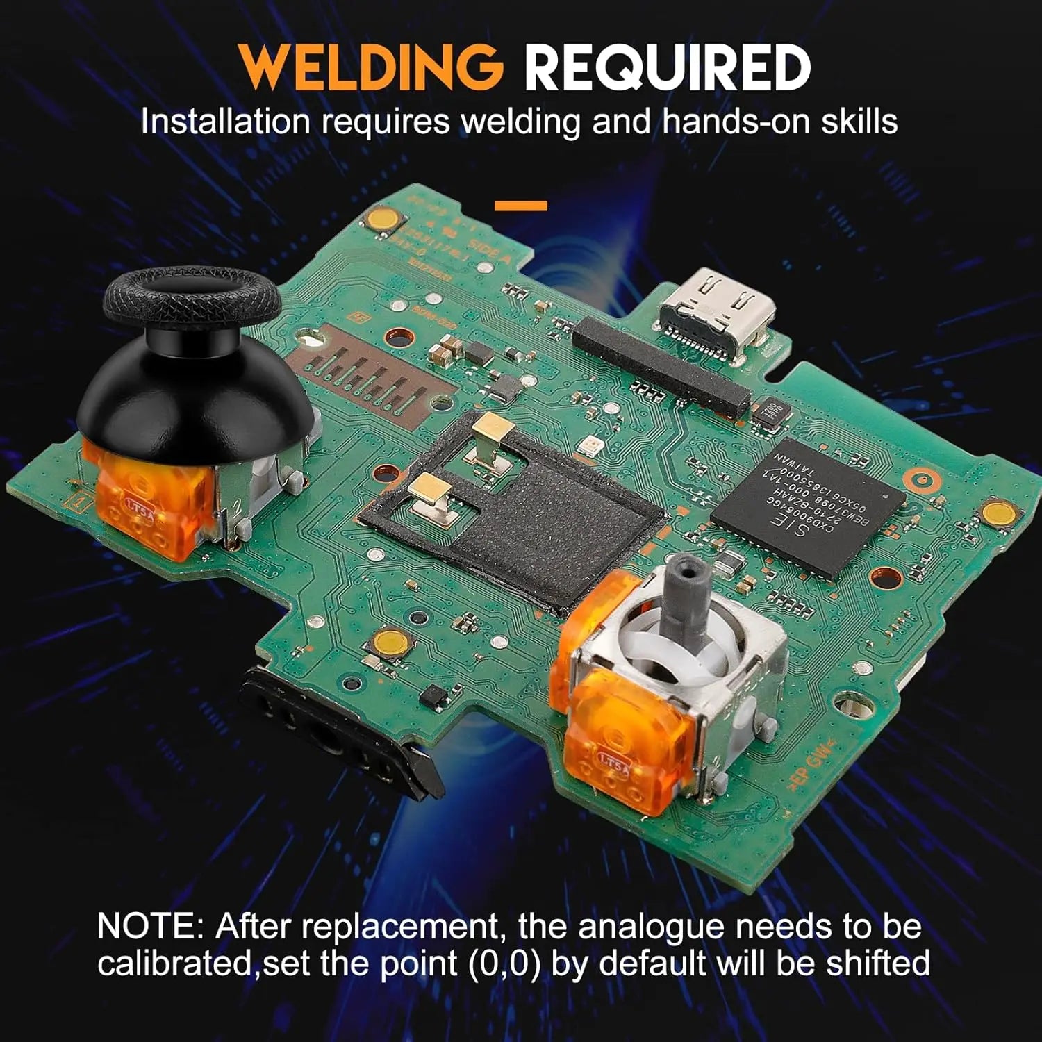 2/10 Stück Ersatz-TMR-Effekt-Joystick 3D-Analogstick für DualSense PS5 PS4 Controller für Xbox Series X/S Reparaturteile Zweitbild