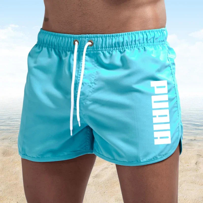 Neue heiße Sommer Badehosen Sport Fitnessstudio Laufshorts Herren Bademode Luxus Strandshorts Schnelltrocknende Herren-Badehosen Boardshorts