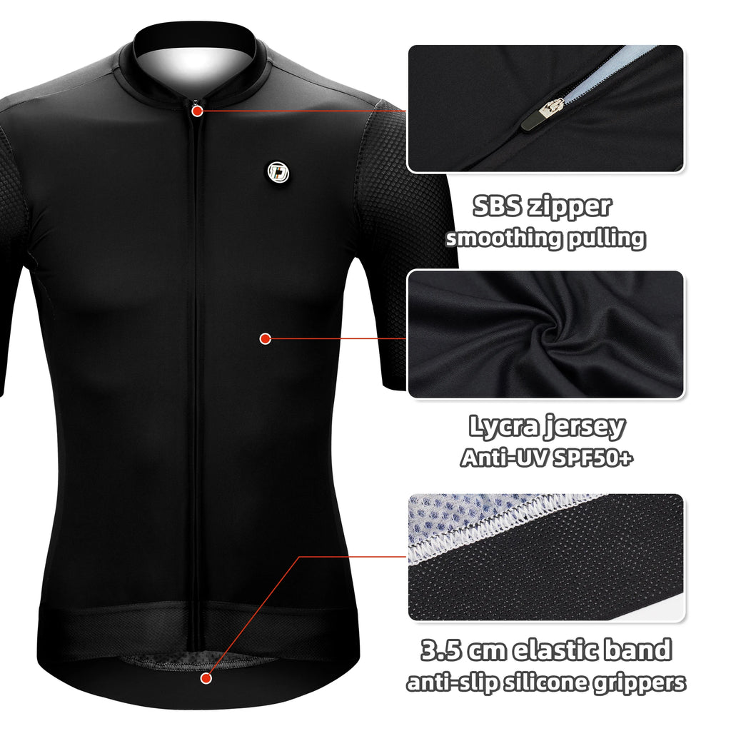 DAREVIE Radtrikot Kleine Größe SPF 50+ Trainingsniveau Herren Damen Langarm Radtrikot Atmungsaktives Herren Radtrikot