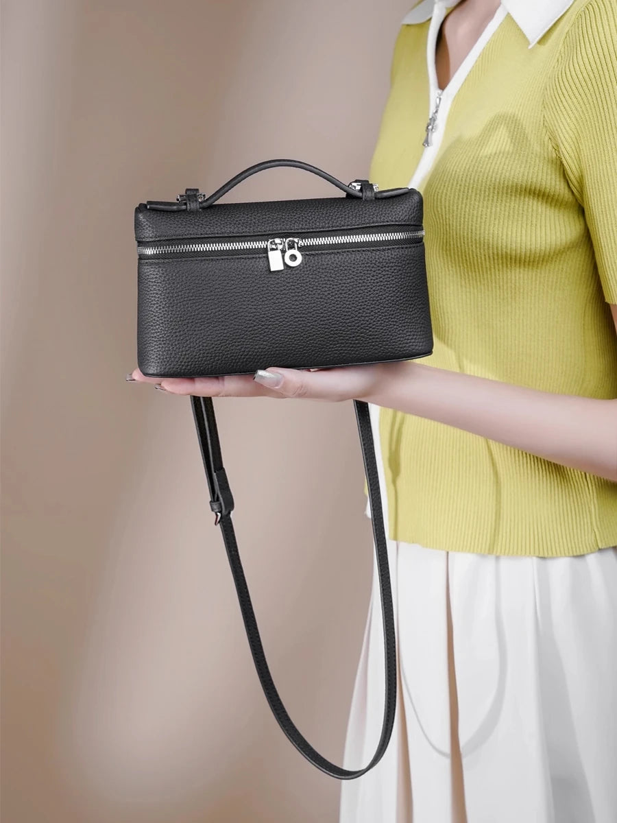 Neue Handtasche aus echtem Leder LP19 für Mobiltelefone für Damen. Exklusiv für Damen, mit luxuriösem Design und kompakter und exquisiter Optik.
