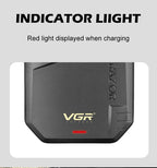 VGR Rasierer Wiederaufladbarer Rasierer Professioneller Bartschneider Elektrischer Trimmer Schwingrasierer Finishing Shaver für Herren V-375