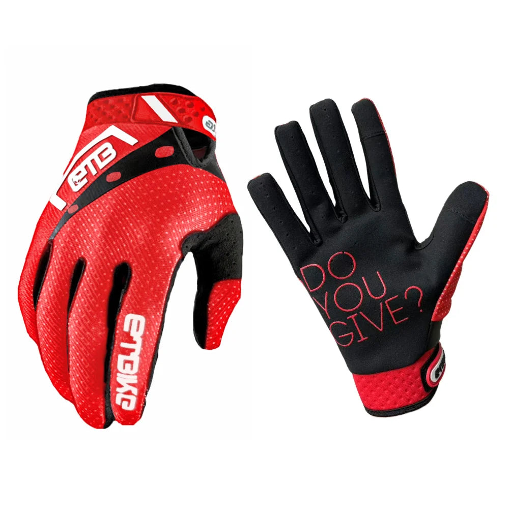 ETBIKE Reithandschuhe, Motorrad Outdoor Sport Offroad, MX Handschuhe MTB DH, Touchscreen-Unterstützung