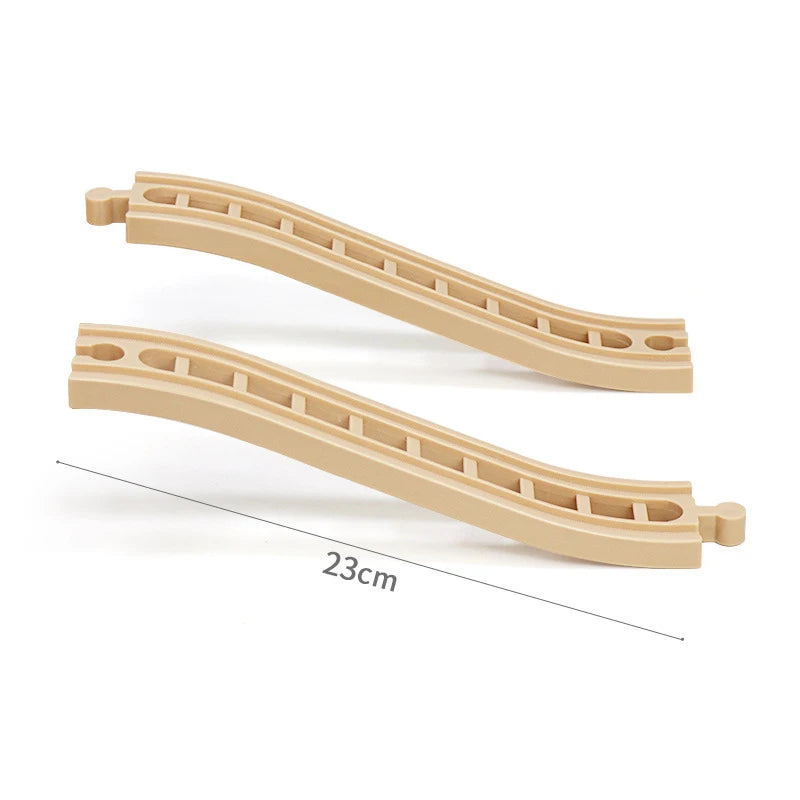 Hölzerne Eisenbahn-Schienen-Montagespielzeuge Für Alle Thomas Züge Auto-Brückenpfeiler Ampel Buche Hölzerne Eisenbahn Kinder Kreatives Spielzeug