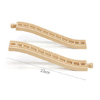 Hölzerne Eisenbahn-Schienen-Montagespielzeuge Für Alle Thomas Züge Auto-Brückenpfeiler Ampel Buche Hölzerne Eisenbahn Kinder Kreatives Spielzeug