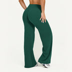 Ausgestellte Leggings Gerade Leg Leggings Damen Weite Hosen Yoga Atmungsaktive Fitness Kleidung Vielseitige Freizeithose