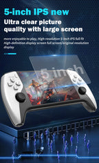 SF3500 Retro Handheld Videospielkonsole Linux System 5,0 Zoll 854*480 IPS Bildschirm 3000mAh Tragbarer Pocket Video Player Spiele