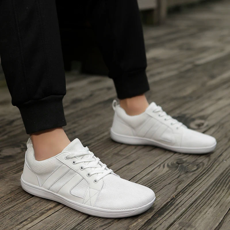 FANCYLEE Klassische Damen GAT Barfuß-Sneaker Retro Wildleder Minimalistische Walkingschuhe Weite Passform Zero Drop Freizeitschuhe Größe 36-41