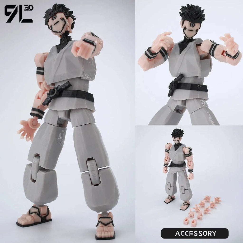 9L3D Lucky13 Gojo Sukuna Jujutsu Fushiguro Toji Gojo Satoru Actionfigur Dummy13 T13 Mehrgelenkige Sammlerstücke Titan13