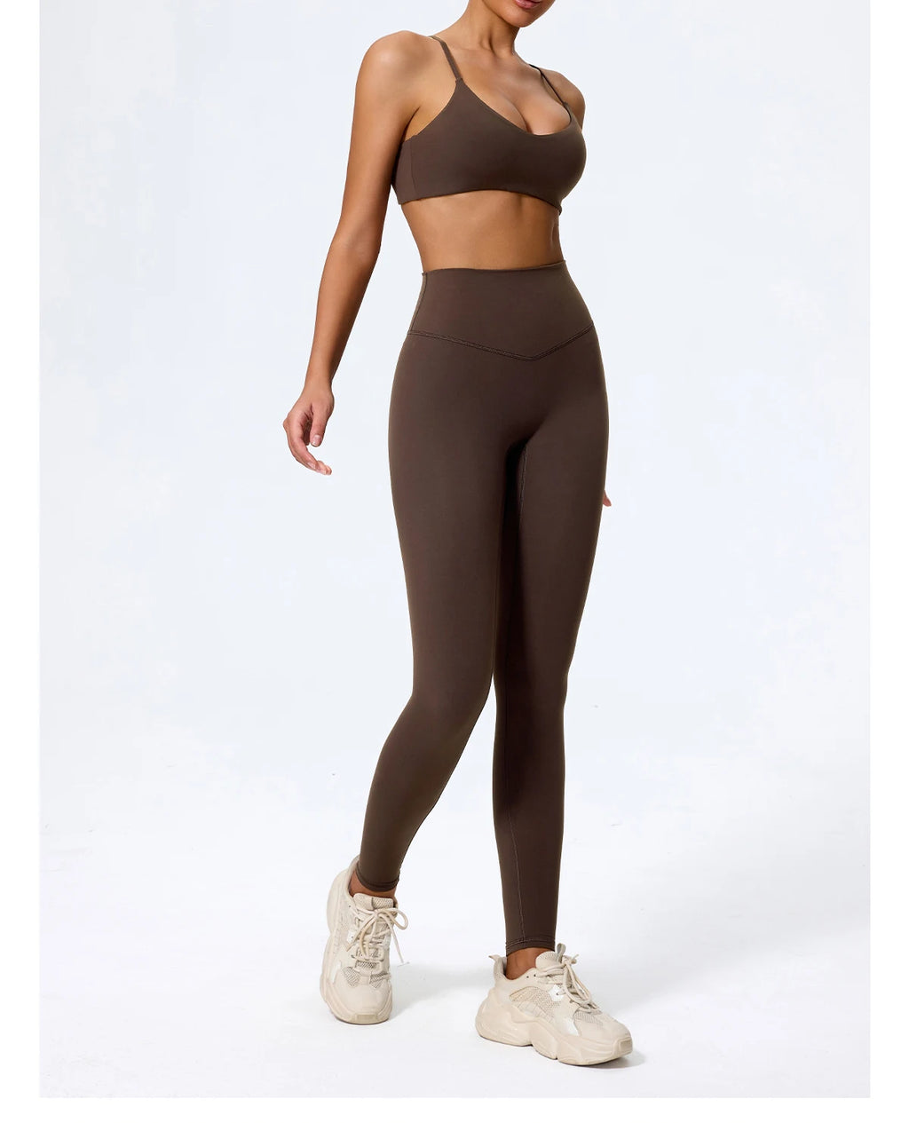 Hearuisavy Sommer Superweiches 2-teiliges Damen-Sportshorts-Set atmungsaktives Fitness-Yoga-BH Freizeit-Push-Up-Workout-Crop-Top