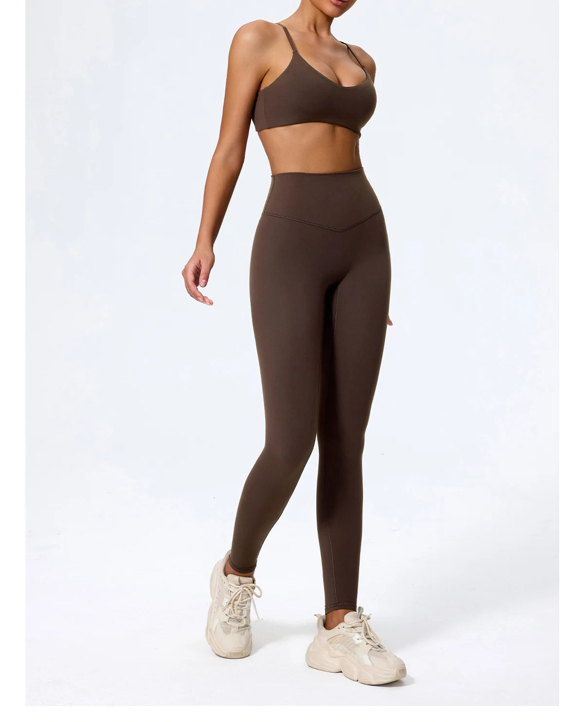 Hearuisavy Sommer Superweiches 2-teiliges Damen-Sportshorts-Set atmungsaktives Fitness-Yoga-BH Freizeit-Push-Up-Workout-Crop-Top