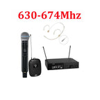 SLXD Mikrofon 500/600/800MHz Drahtloses Mikrofonsystem 4-Pin Headset KSM8/Beta58 Professionelles Audio-Equipment für Bühne Karaoke