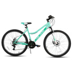 Hiland 26 Zoll Damen Mountainbike, 18-Gang mit Federgabel, doppelten mechanischen Scheibenbremsen, Aluminiumrahmen MTB