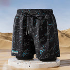 Badeboxer Herren Badehose Set Neu Strandbadehose Für Erwachsene Schnell Trocknende Surf-Badeshorts mit Futter Schwimmhose