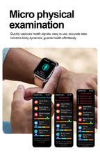 Neue Gesundheitsuhr Harnsäure Blutdruck Blutsauerstoff Körperanalyse Körperfett Smartwatch EKG+PPG Bluetooth Anruf Uhr Frauen Männer