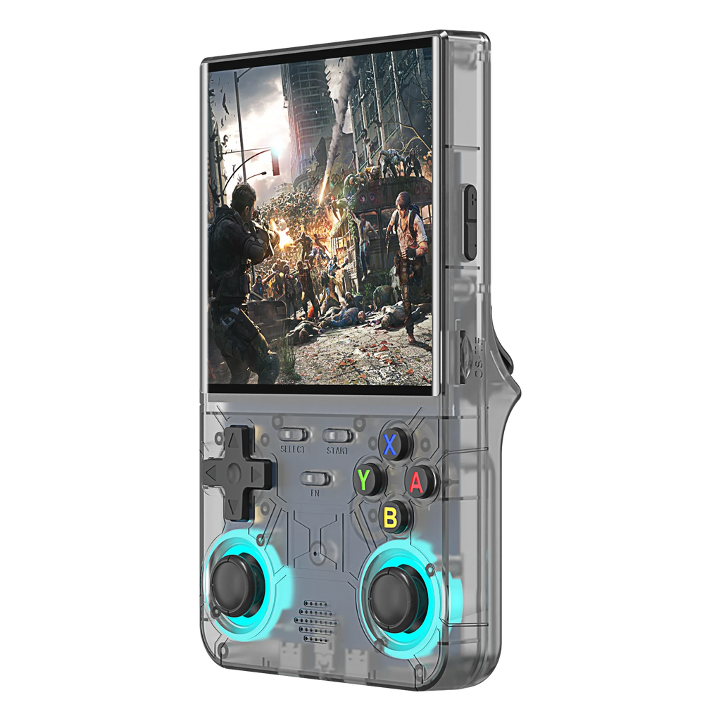 R36Ultra 4,0-Zoll Retro-Handheld-Spielkonsole 128 GB Tragbarer Videoplayer Open-Source-Linux-System zum Spielen