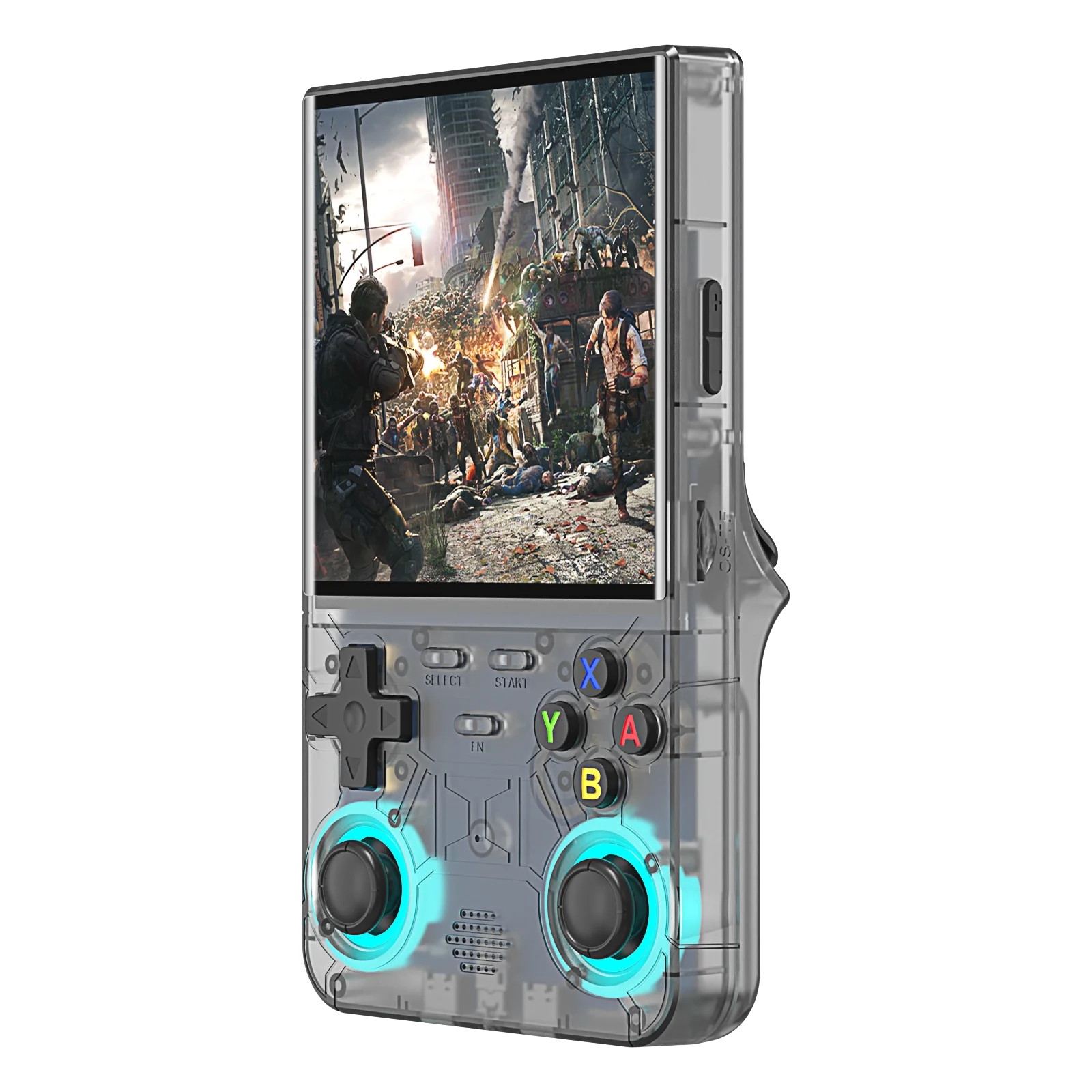 R36Ultra 4,0-Zoll Retro-Handheld-Spielkonsole 128 GB Tragbarer Videoplayer Open-Source-Linux-System zum Spielen