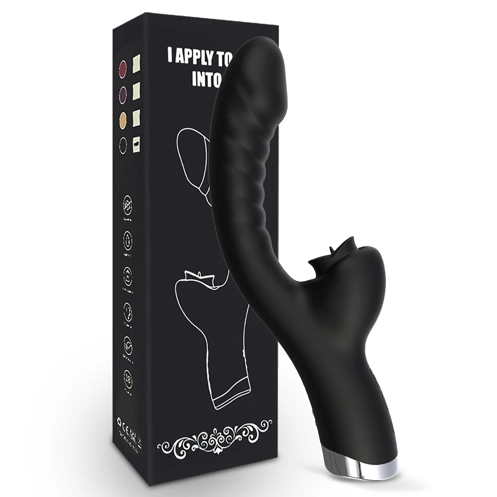 Klitoris Zungenlecken Frauen Vibrator Dildo G-Punkt Klitoralstimulator Vibro Masturbator Sexspielzeug für Erwachsene