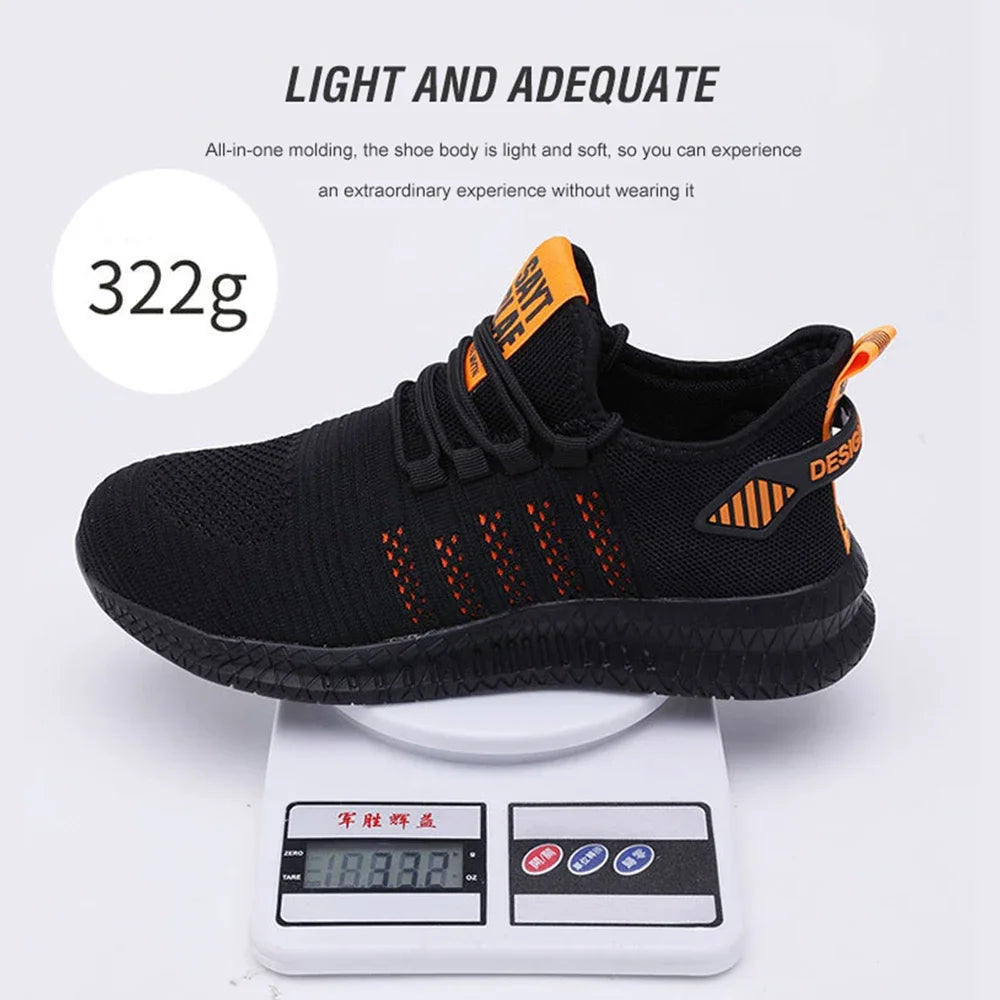 Arbeitssicherheitsschuhe Sommer Atmungsaktiv Herren Air Cushion Arbeitsschutzschuhe Anti-Durchstich Arbeitsschuhe Herren Stahlkappenschuhe