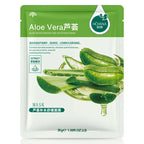 20 Stück natürliche Pflanzen-Gesichtsmaske Feuchtigkeitsspendend Öl-Kontrolle Anti-Aging Frucht Aloe Koreanische Tuchmaske Schönheit Hautpflegeprodukte