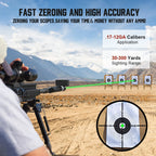 Taktischer grüner Laser-Kollimator-Visier-Kit für Gewehr und Pistole - Parallelkalibrierungs-Jagdvisier, geeignet für alle Kaliber.