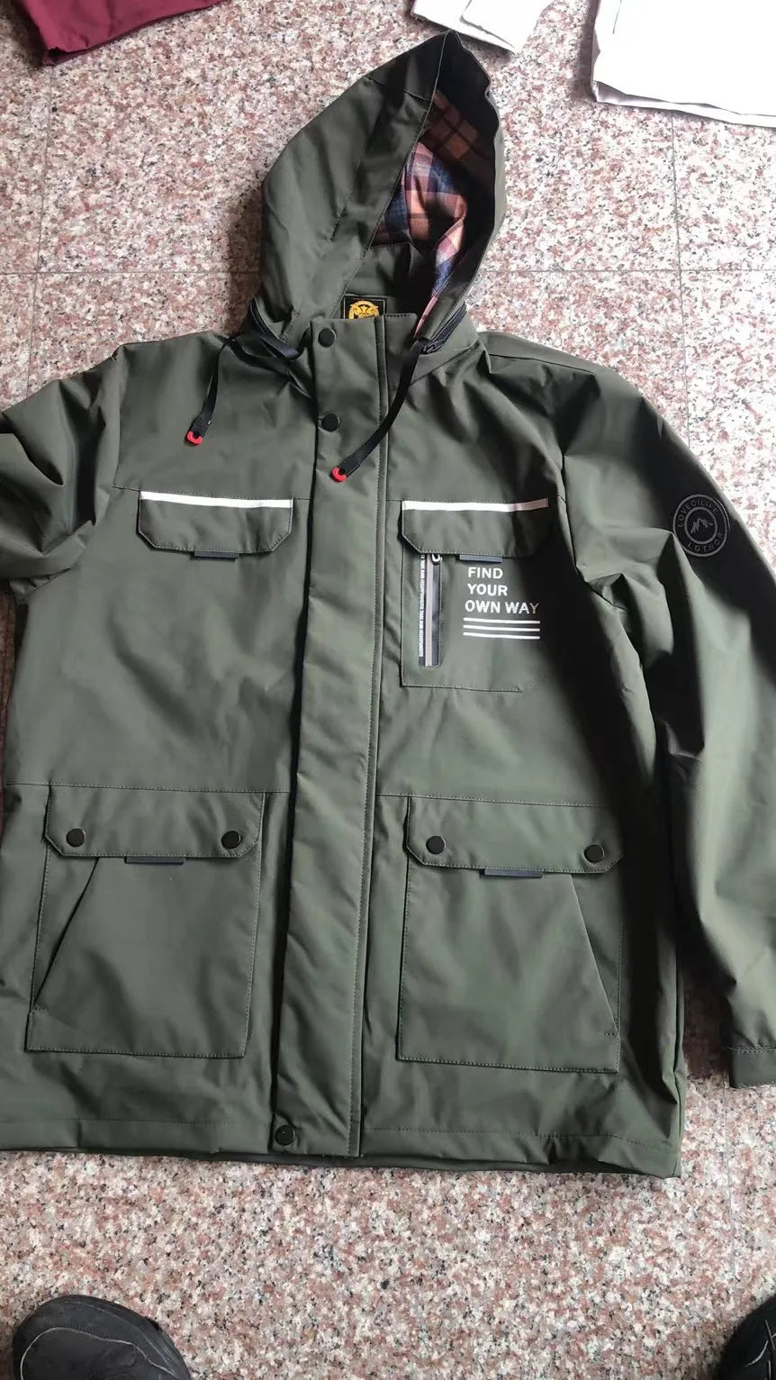 Mode Herren Freizeit Windbreaker Jacken Kapuzenjacke Herren Wasserdicht Outdoor Softshell Wintermantel Kleidung Warmer Fleece Dick