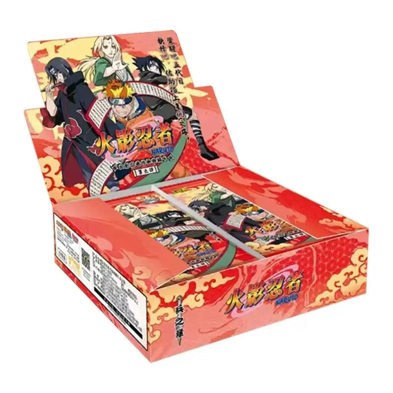 KAYOU Original Naruto-Kartenbox Anime-Figurenkarten-Boosterpack Sasuke-Sammelkarten-Spielzeug Weihnachtsgeburtstagsgeschenk für Kinder