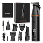 MAXGROOM Manscape Körperhaartrimmer 4 in 1 IPX6 Wasserdicht Intimbereich & Leistengegend Rasierer Elektrisches Pflegeset für Männer Nasen- & Barttrimmer