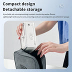 H2ofloss Munddusche Tragbar Munddusche 570 ml 140 PSI Hochdruck 6 Modi 5 Düsen mit Aufbewahrungstasche USB Wiederaufladbar