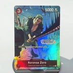 One Piece Roronoa Zoro Serien-Set Championship Treasure Cup Promo Anime Sammlerstücke DIY Replik-Karten Texturkarte