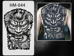 Magic Juice Tinte Wasserdichte Tattoo Aufkleber Große Größe Kräutersaft Temporäre Tattoos Männer Body Art Drache Tiger