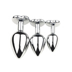 Metall-Analdildo für Frauen, Männer, Paare, Butt Plug, Arsch-Spielzeug, Erwachsenenspiel, Masturbator, Anal S/M/L, Diamant-Sexspielzeug für Erwachsenenprodukte