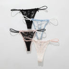Spitzen-Schleifen-Höschen, sexy Damen-Dessous, Alltagskleidung, Homewear, einfarbige Unterwäsche für Damen, niedrige Taille, atmungsaktive Höschen, трусы женские