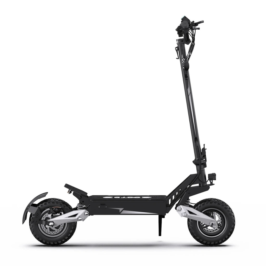 T10 Tragbarer E-Scooter 900W Spitzenleistung 48V 13.5/18 Ah Akku Elektroroller für Erwachsene 11 Zoll Offroad-Reifen Elektroroller