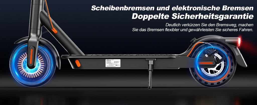 Todimart T3 ABE Elektroroller für Erwachsene, 36V 7.8AH, Spitzenleistung 500W, 25-35KM, 8,5-Zoll-Wabenreifen, Urbaner Elektroroller