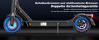 Todimart T3 ABE Elektroroller für Erwachsene, 36V 7.8AH, Spitzenleistung 500W, 25-35KM, 8,5-Zoll-Wabenreifen, Urbaner Elektroroller