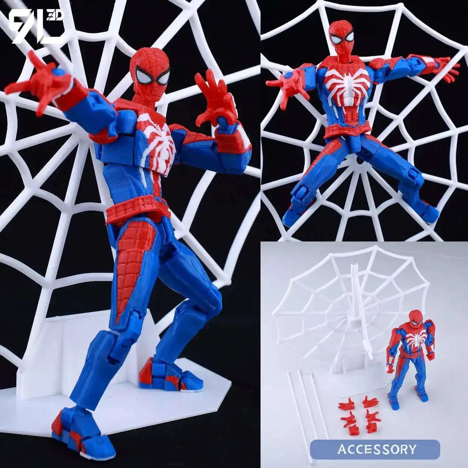 9L3D Gedruckte Deadpool Wolverine Batman Spider-Man Venom Actionfiguren Dummy13 Lucky13 T13 Anime Modell Spielzeug Sammlerstücke Geschenke