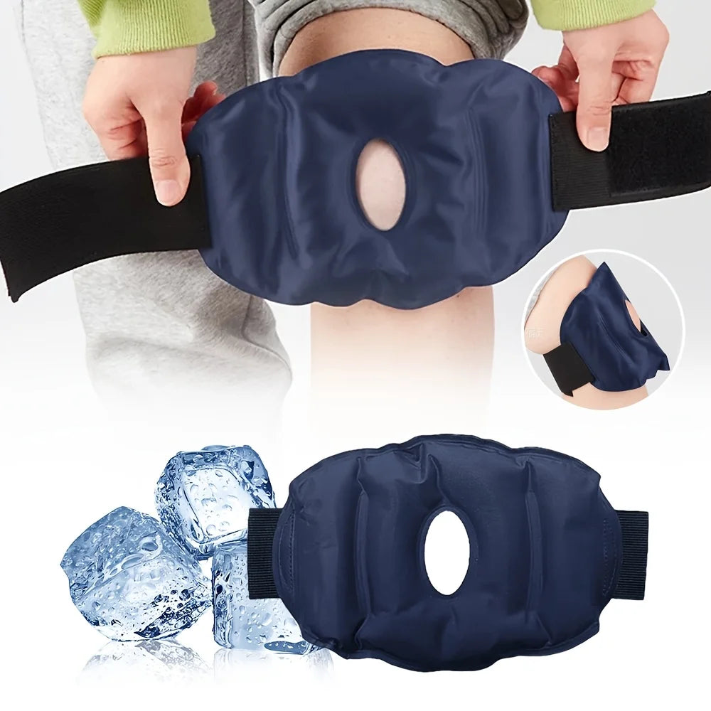 Nylon Gel Knie-Kühlpack Wiederverwendbarer Knie Kalt- und Warm-Kompressen Gelpack zur Knieentlastung und -entspannung Fußpflege-Zubehör Hauptbild