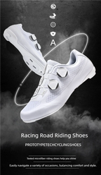 Speed Cycling Sneaker Herren Rennradschuhe Cleat-Schuhe SPD-Schuhe Fahrrad Flat Pedal Schuhe Herren Outdoor-Schuhe Weiß