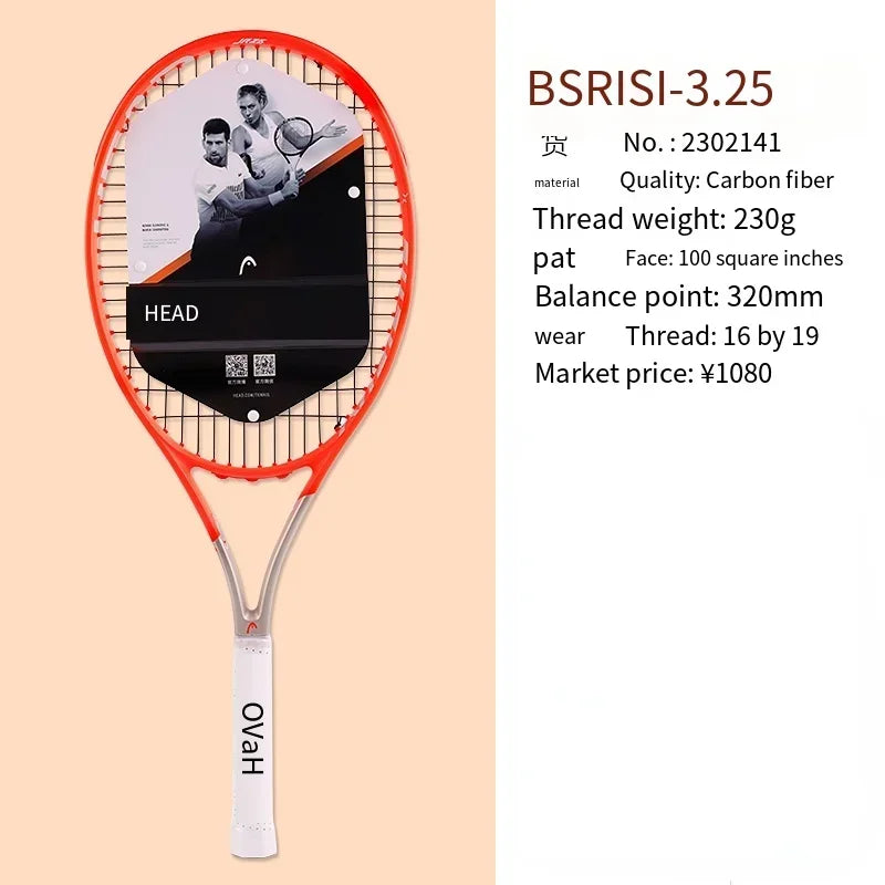 HEAD 2026 Neuer Carbon Tennisschläger für Herren Damen Tenis Raquete Blau
