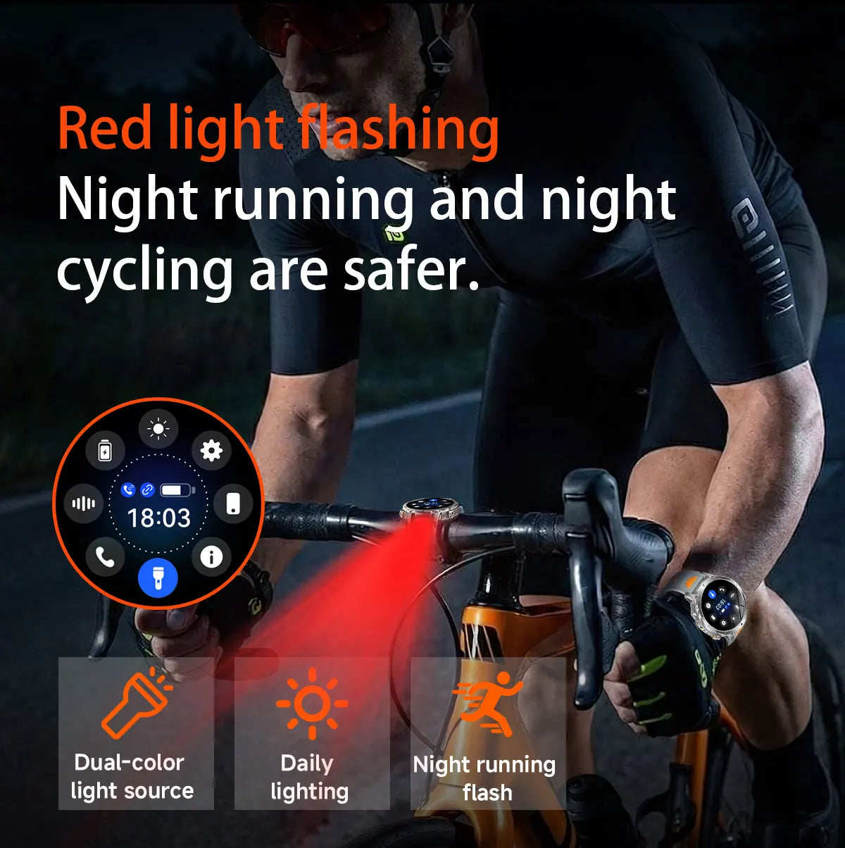 2026 Neue TANK Ultra 1400mAh Akku Militär Smartwatch 10ATM Wasserdicht Herzfrequenz Taktische LED Taschenlampe Herren Sportarmband