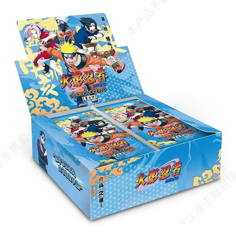 KAYOU Original Naruto-Kartenbox Anime-Figurenkarten-Boosterpack Sasuke-Sammelkarten-Spielzeug Weihnachtsgeburtstagsgeschenk für Kinder