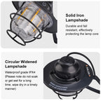 Tragbare Campinglaternen Retro Hängezeltlampe Wasserdichte Dimmbare Campinglampe 1200mAh für Wandern Angeln Notfalllaterne