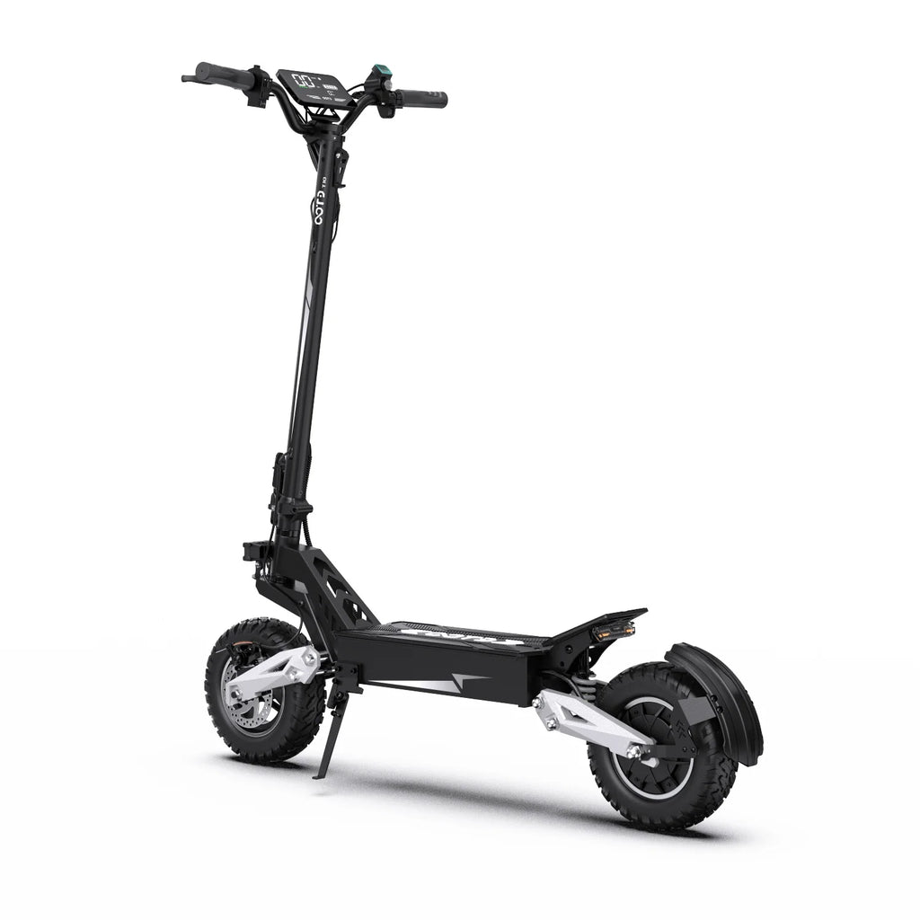 T10 Tragbarer E-Scooter 900W Spitzenleistung 48V 13.5/18 Ah Akku Elektroroller für Erwachsene 11 Zoll Offroad-Reifen Elektroroller