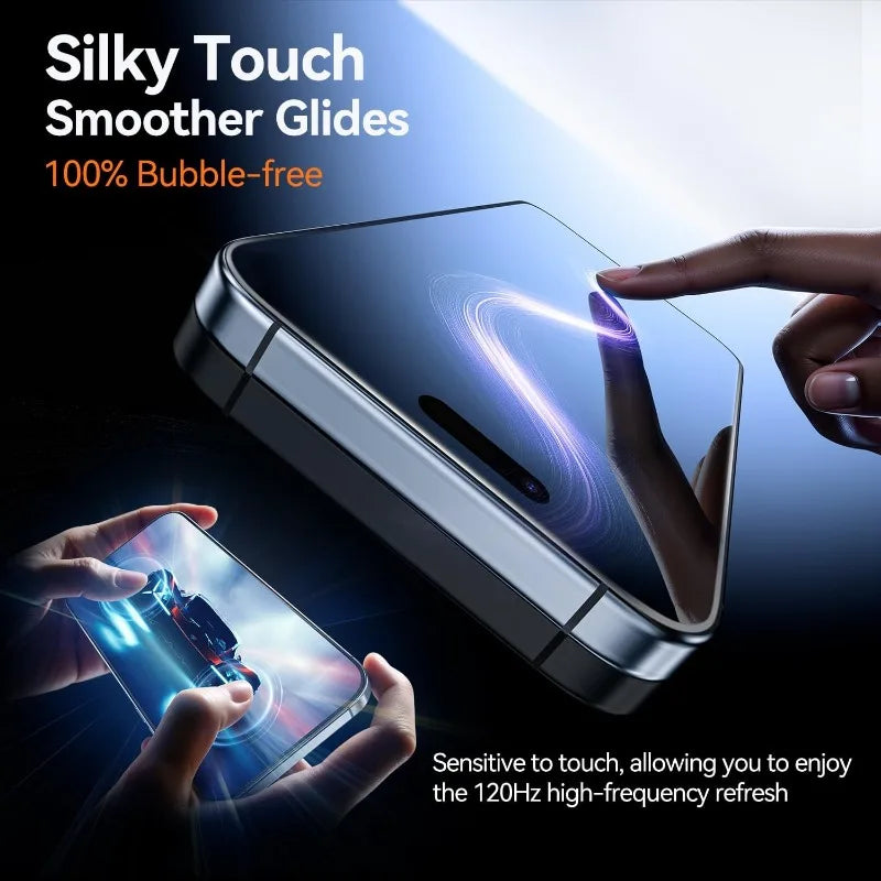 3 Stück Displayschutzfolie für iPhone 17 ProMax 17 PRO HD Panzerglas Vollständige Kantenabdeckung Einfache Installation für iPhone 17/16 Hülle