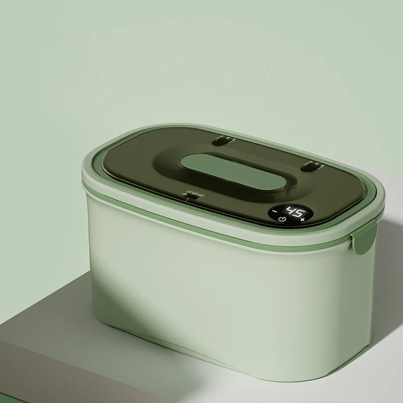 DMWD Haushalt Feuchttücherwärmer Elektrischer Baby-Feuchttuchwärmer Tragbare Heizbox Feuchttuchspender Thermostat 45–55 ℃ 220