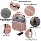 Wickeltasche Leichtgewicht Tragbares Klappbett Großraum-Reise-Maternity-Taschen Baby-Rucksack Weibliche Mama-Ausgehtasche