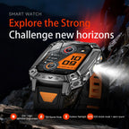 2026 TANK Neue 1400mAh Militär GPS Smartwatch Herren 2.01" AMOLED-Bildschirm 10ATM Wasserdichte Uhr SOS Anruf Taschenlampe Smartwatch iOS