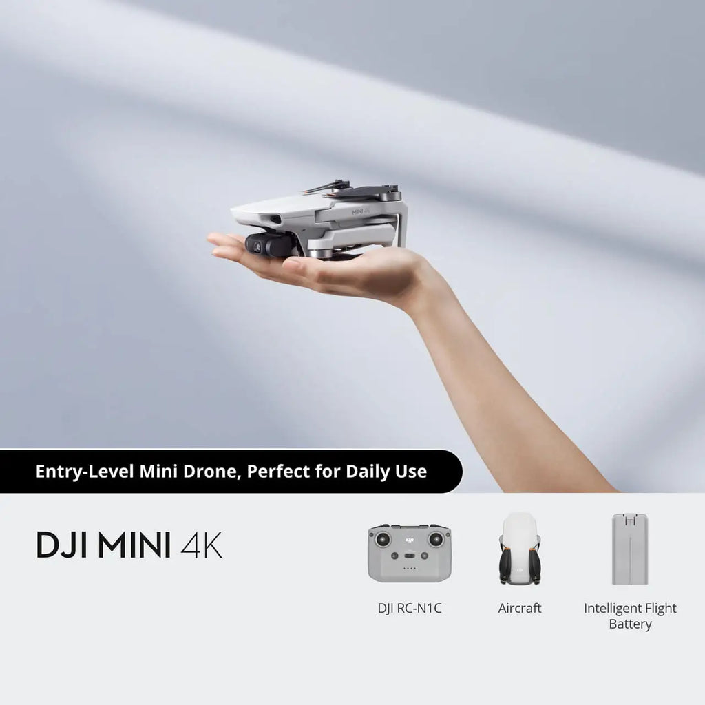DJI Mini 4K Drohne Kamera 249g 3-Achsen Gimbal Stabilisierung 10km Videoübertragung Auto Rückkehr Widerstand Lange Akkulaufzeit Original C0