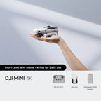 DJI Mini 4K Drohne Kamera 249g 3-Achsen Gimbal Stabilisierung 10km Videoübertragung Auto Rückkehr Widerstand Lange Akkulaufzeit Original C0